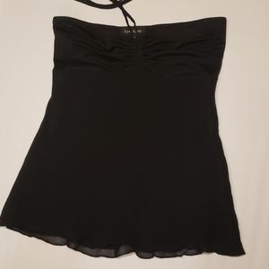 Bebe Black Strapless Shirt